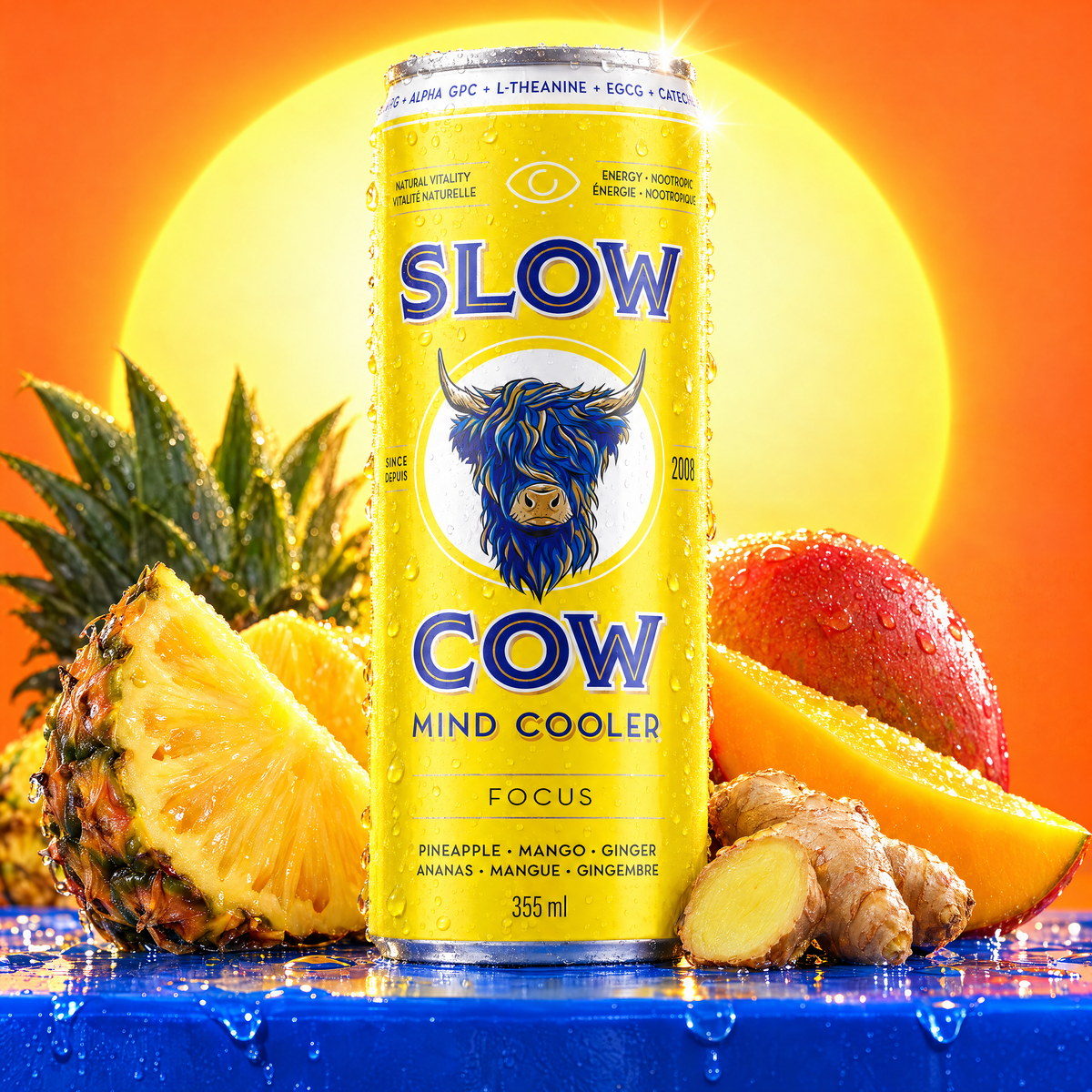 Slow Cow Focus with pineapple, mango and ginger