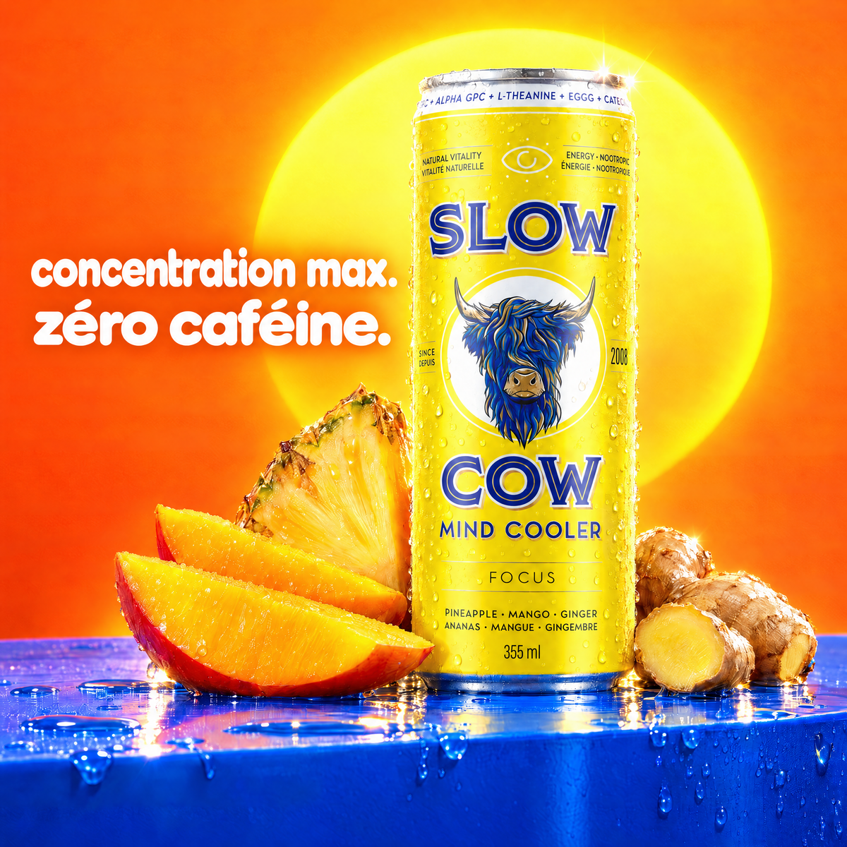 Slow Cow Focus — concentration max, zéro caféine